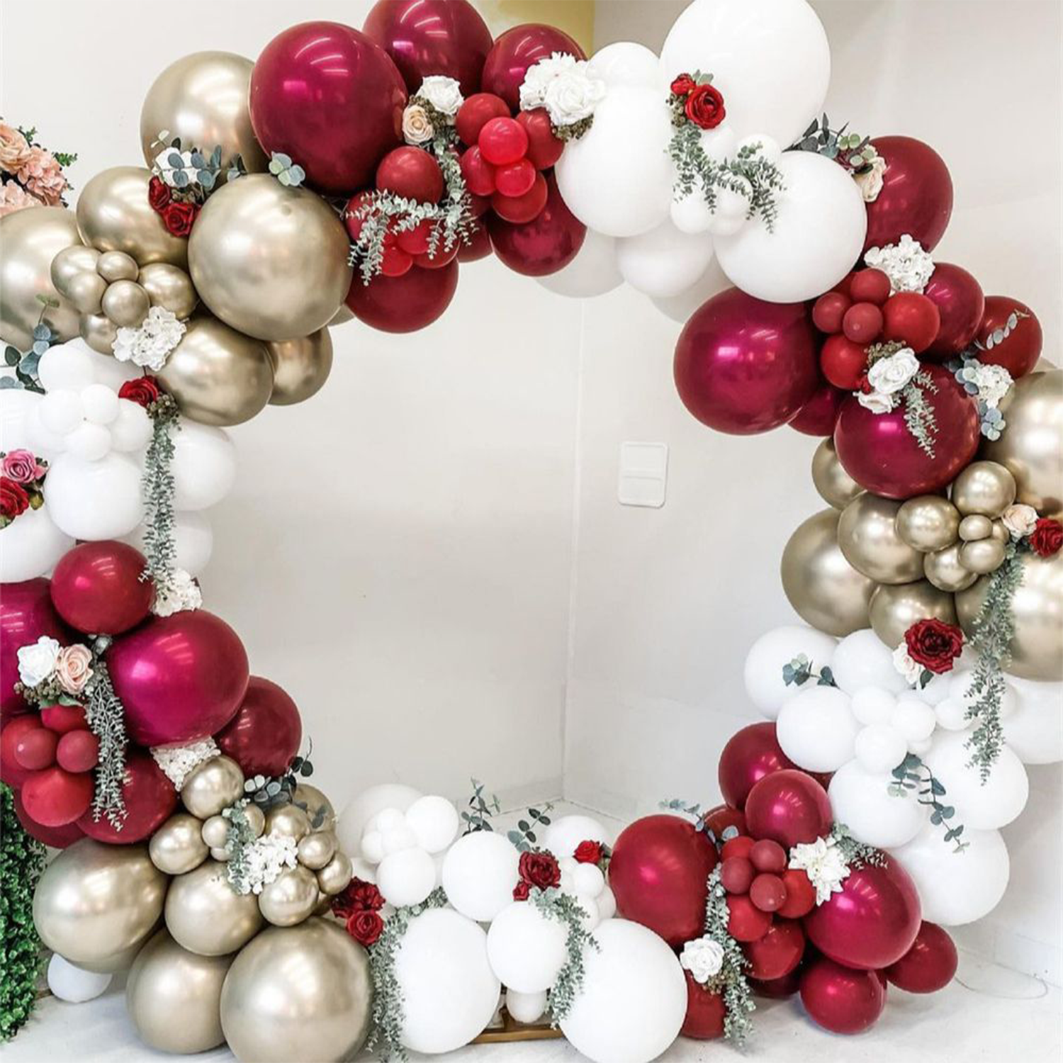 Garnet Balloon Set Garland Arc - Party Event Supplier 评论和价格