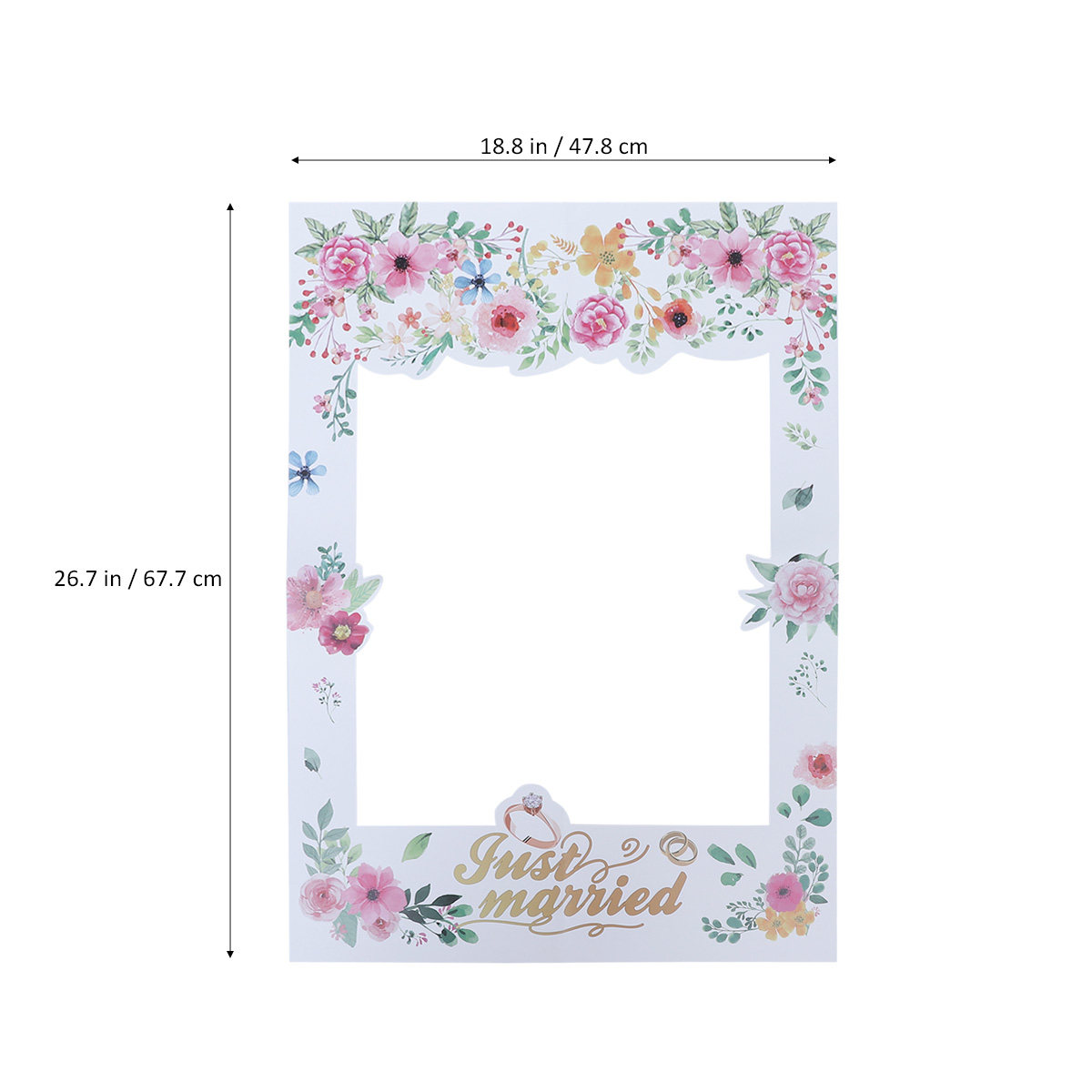 2 Pcs Bridal Shower Photo Boot - Photo Booth Frame 评论和价格