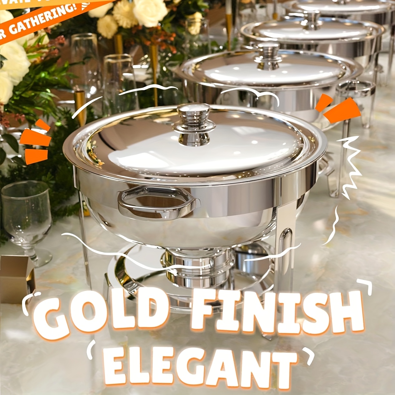 6/9QT Chafing Dishes For Buffe - Event & Party Supply Photos 评论和价格